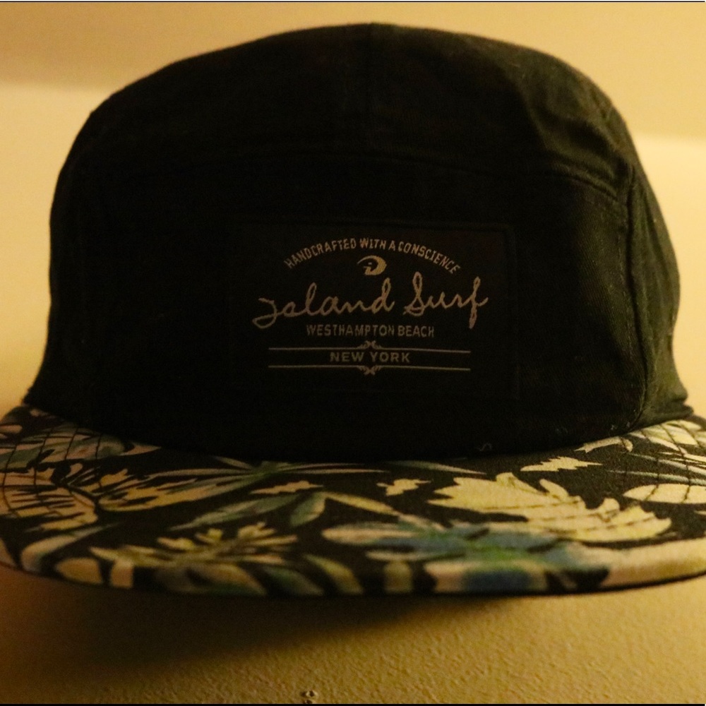 ISLAND SURF: Palm Flat Brim Hat